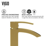 Satro Single Handle Single Hole Bathroom Sink Faucet, WaterSense Certified, Matte Gold R0U8 - product image 7
