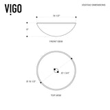 Sheer Glass Round Vessel Bathroom Sink/Basin with Deep Bowl, Black V7F9 - product image 6
