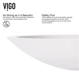 Wisteria MatteStone White Bathroom Sink/Basin Set with Apollo Faucet and Oval Composite Vessel E8B2 - product image 5