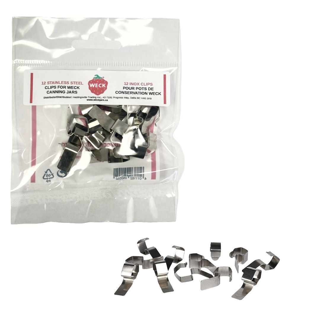 Stainless Steel Clamps for Jars, BPA-free, 12-pk F0B5 - product image 1