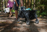Outdoor Collapsible Folding Utility Standard Wagon & Carry Bag, 150 lb Capacity, Black V2E9 - product image 5