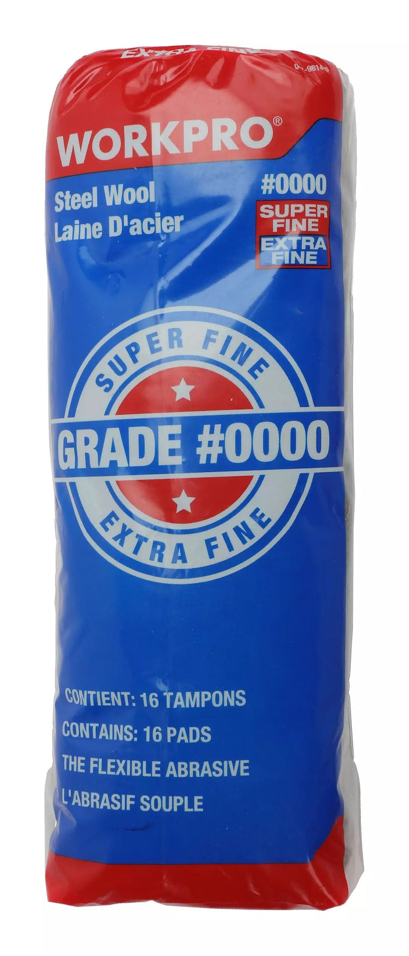 Steel Wool Pads For Multi-Surface Smoothing & Cleaning, Super Fine Grade, 16-pk G0R0