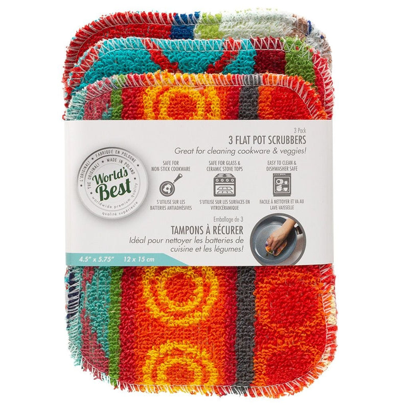 Best Multi-Surface Flat Pot Scrubber, 3-pk G8B8