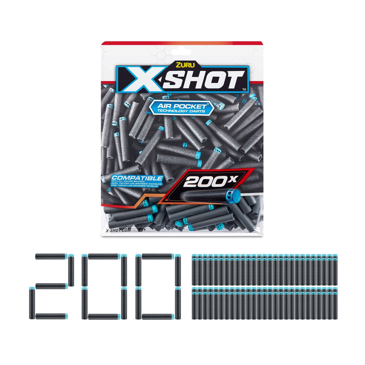 Excel Refill Darts Foilbag, 200-pk, Ages 8+ K4N9 - product image 1