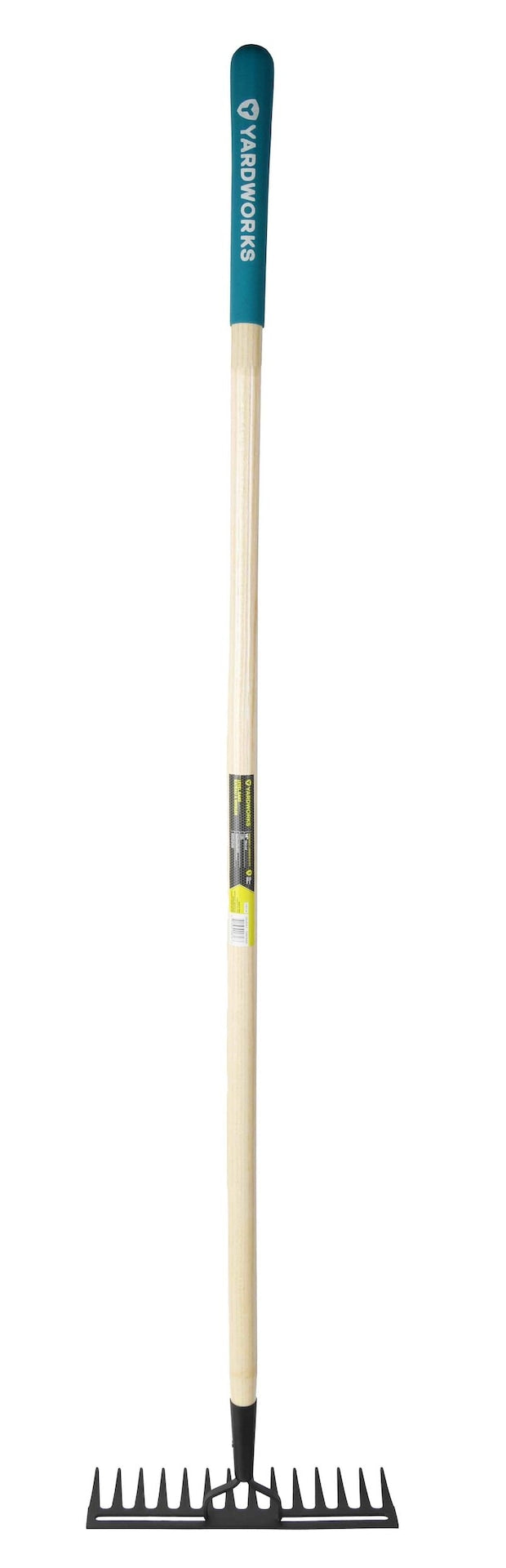 14-in Wide Metal 14-Tine Head Rake, 48-in Hardwood Shaft V0U6 - product image 1