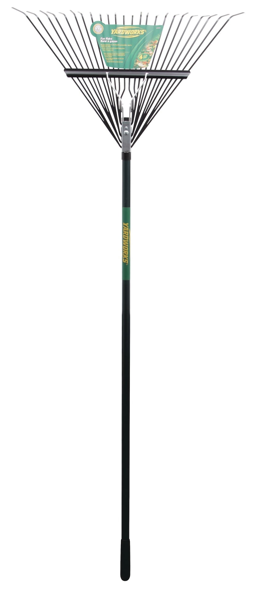 24-Tine Metal Leaf Rake with Fibreglass Shaft, 24-in M5G9 - product image 4