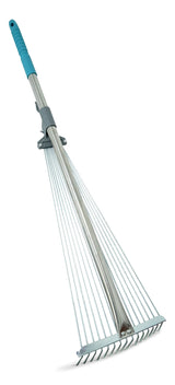 7 to 21-in Wide Metal Adjustable-Tine Telescopic Leaf Rake, 32 to 63-in Aluminum Shaft E7H2 - product image 2