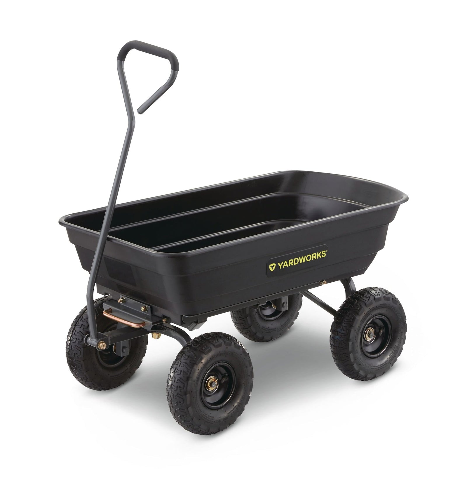 Poly Tray 4-Wheel Garden/Yard Cart, 600-lb Q2B6 - product image 1