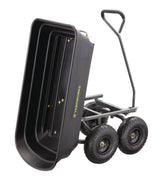 Poly Tray 4-Wheel Garden/Yard Cart, 600-lb Q2B6 - product image 2