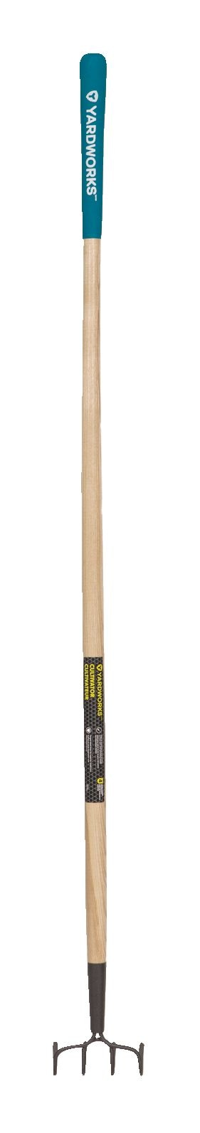 Steel 4-Tine Cultivator, 57-in Wooden Shaft Q5X7 - product image 1