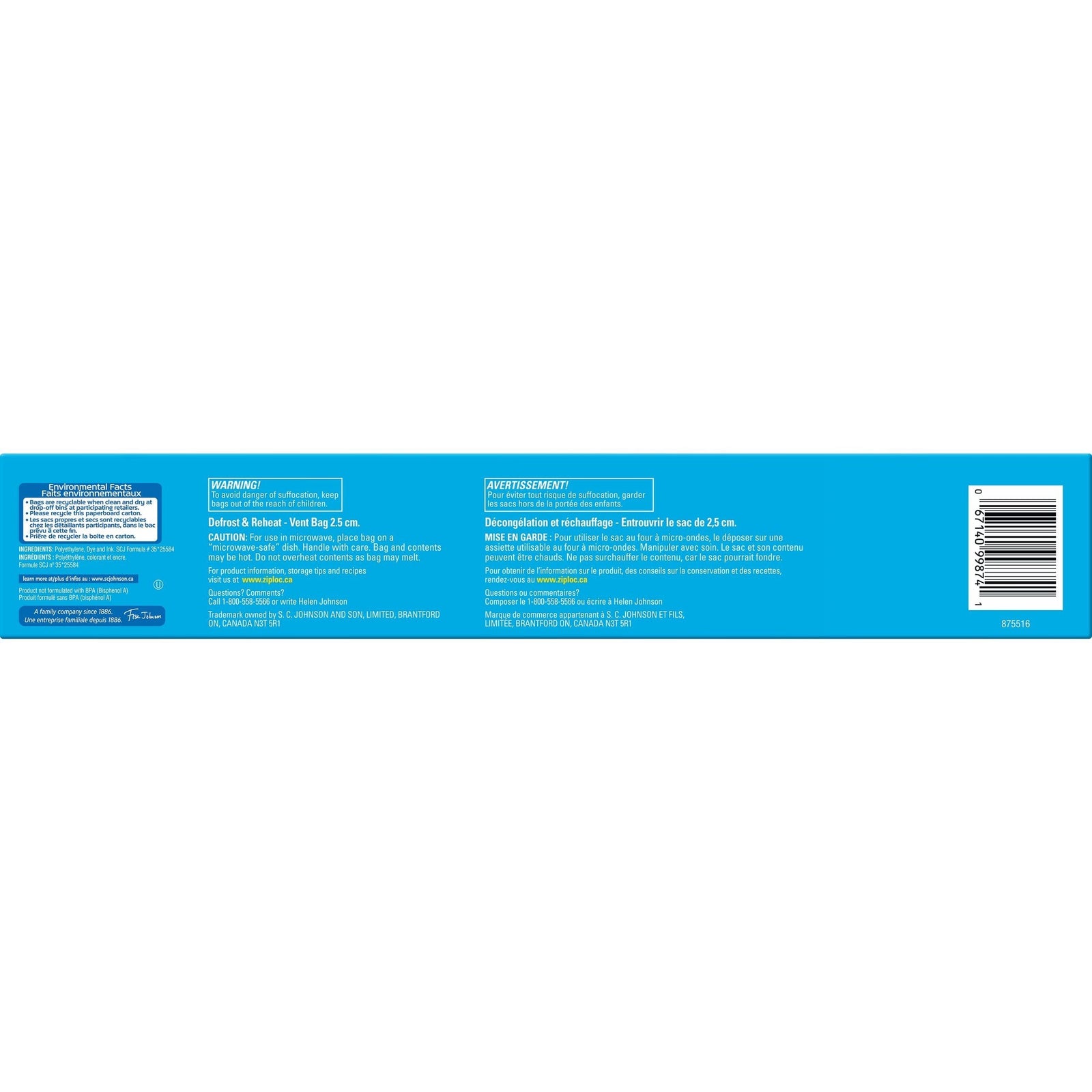 Extra Large Freezer Plastic Bags, 5.5-L, 10-pk G1U0 - product image 6
