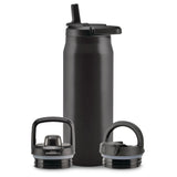 Core Vacuum Insulated Stainless Steel Bottle, 32-oz, Black, with Multi Lid W5O2 - product image 1