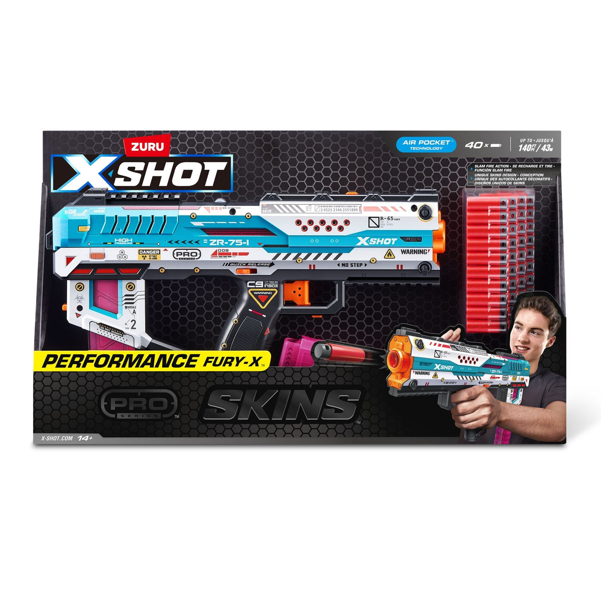 X-Shot Performance Fury-X Dart Blaster with 40 Darts S2E9 - product image 1